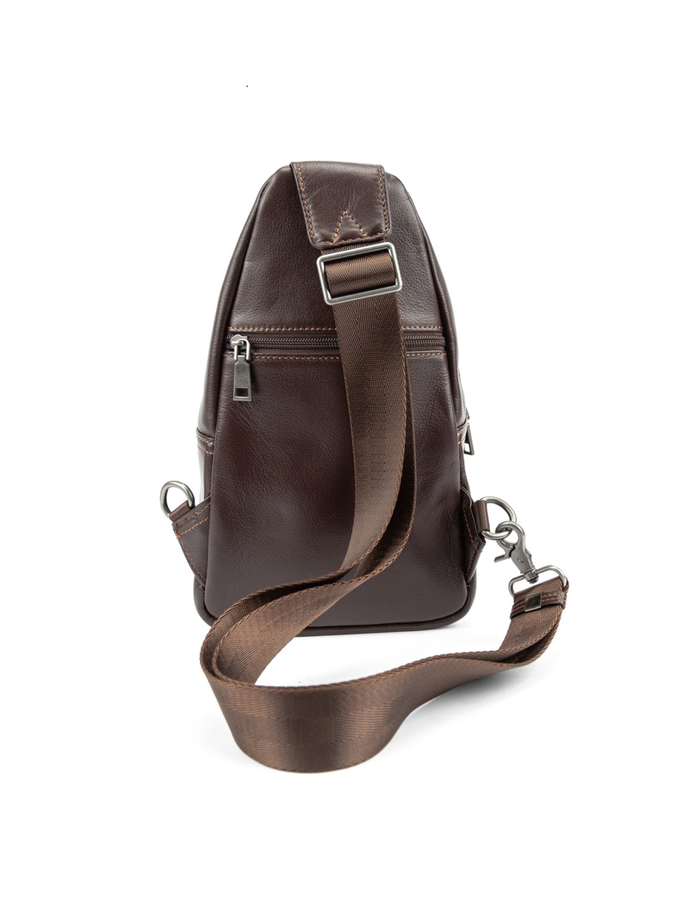 Мужской кожаный слинг на плечо модель 8010C Фото