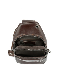 Мужской кожаный слинг на плечо модель 8010C Фото