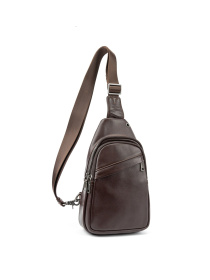 Мужской кожаный слинг на плечо модель 8010C Фото