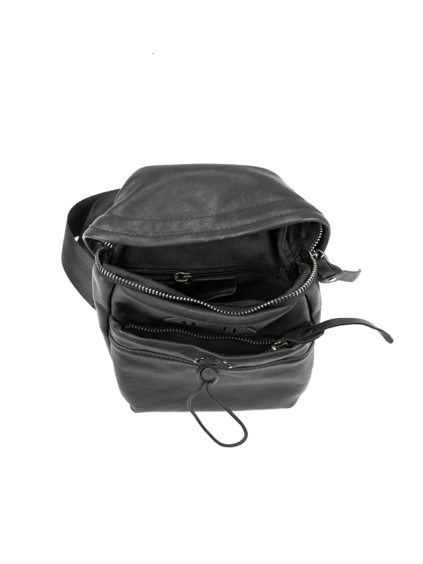 Маленькая сумочка-слинг мужская кожаная модель 2072A Фото