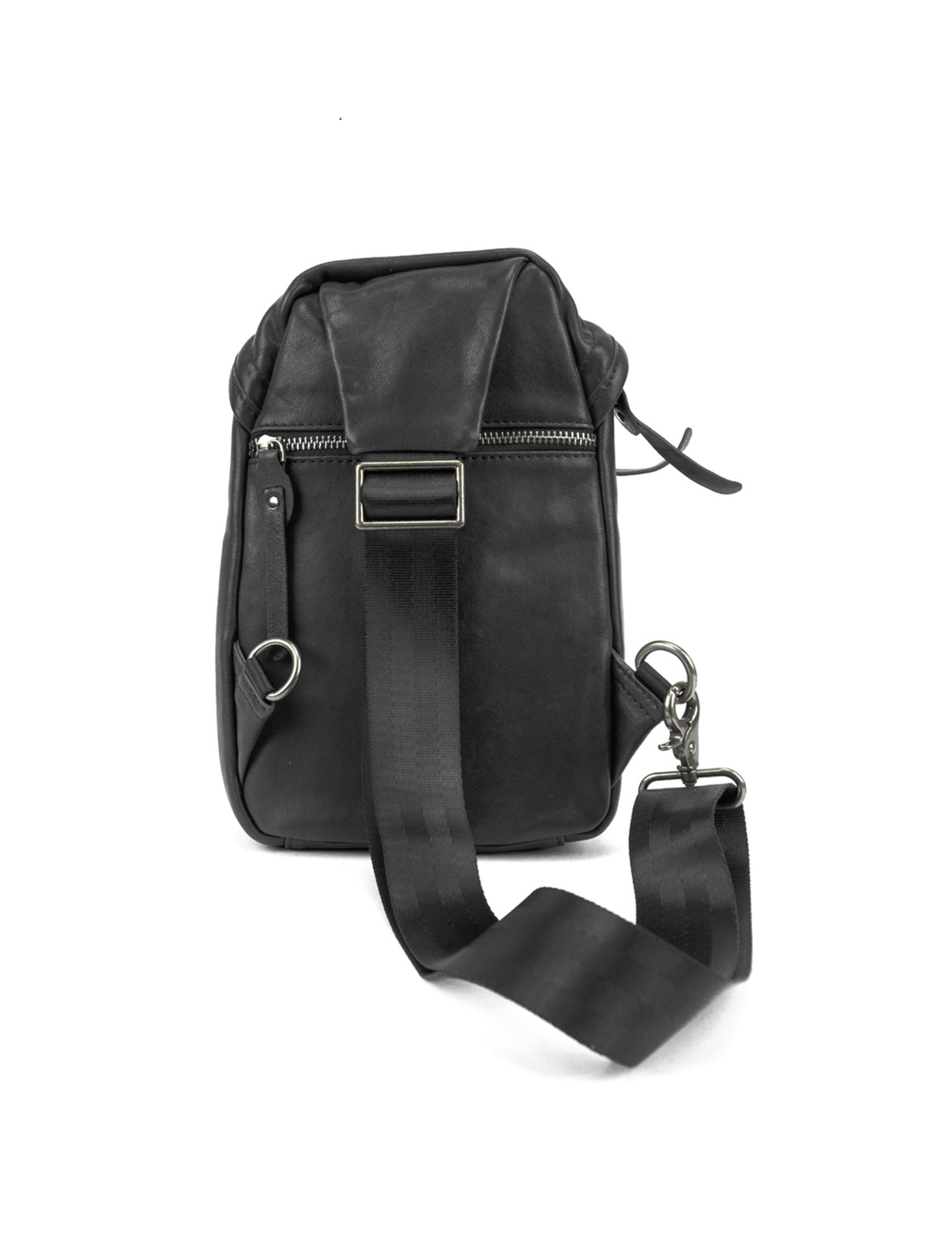 Маленькая сумочка-слинг мужская кожаная модель 2072A Фото