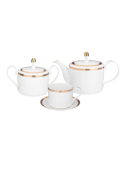 Чайный сервиз Lefard "Crown" на 6 пер. 14 предметов золотой 590-456 Китай Lefard модель 6907005904569 Фото