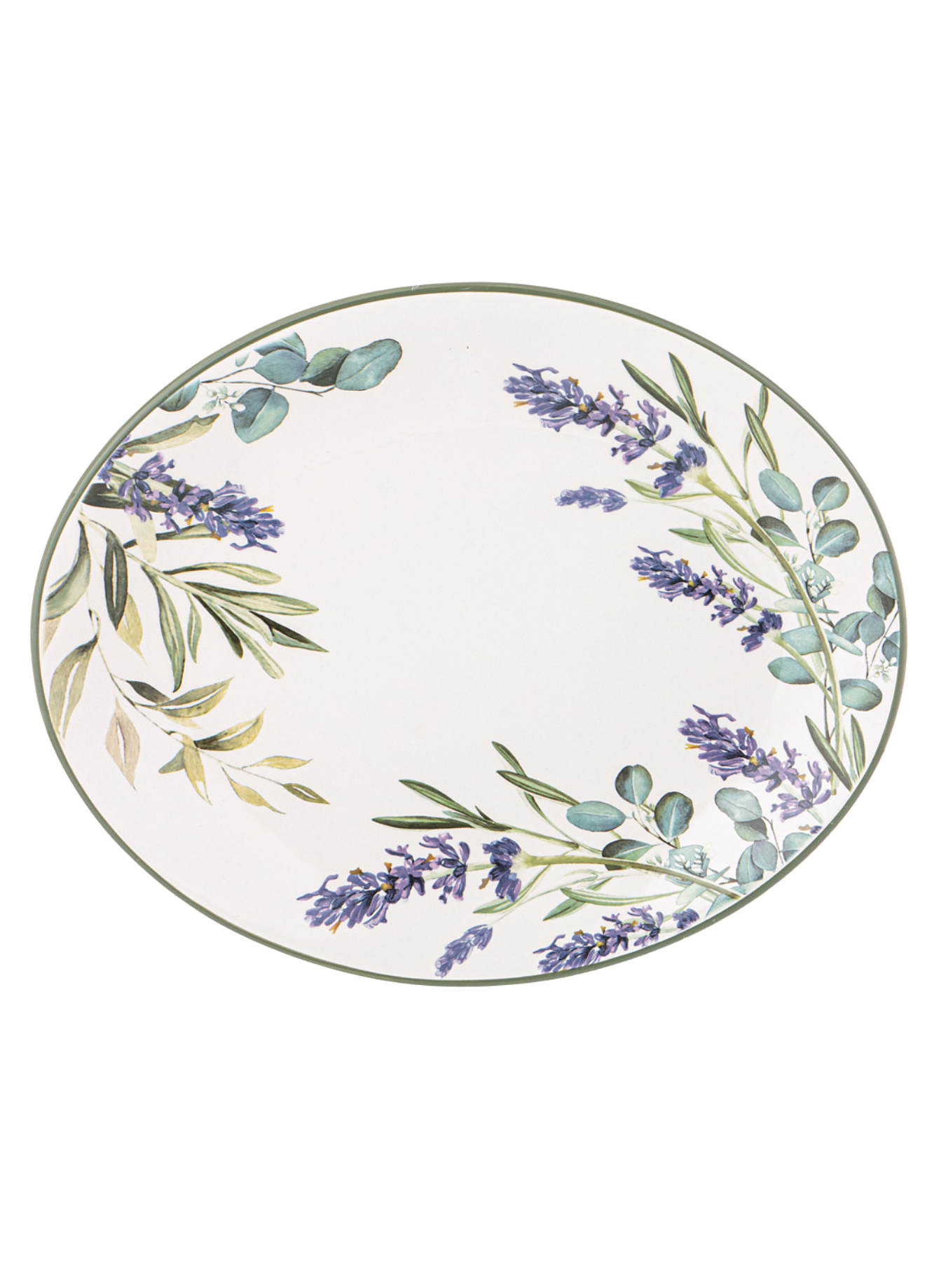 Блюдо овальное agness "лаванда" 31,5*25,5*3 см 358-2145 Китай Lefard модель 6907035821454 Фото