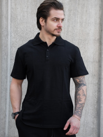 Чоловіча Футболка Поло З Ґудзиками Теніска Without Polo Black модель 8056213 Фото