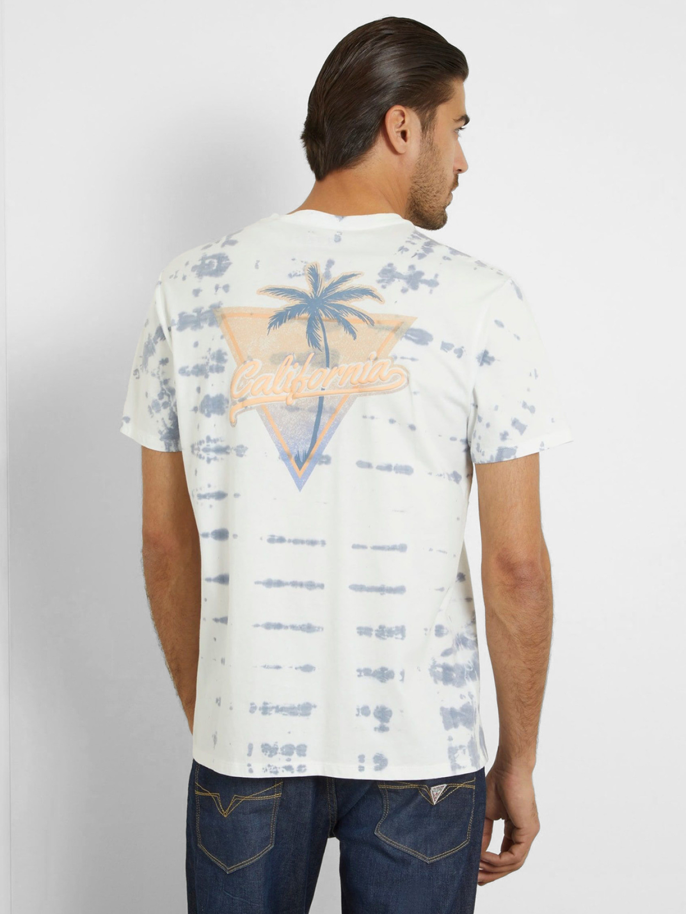 Мужская белая футболка модель M4GI46.K9RM1;FB3X Мужская белая футболка модель M4GI46.K9RM1;FB3X Фото