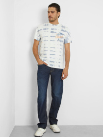 Мужская белая футболка модель M4GI46.K9RM1;FB3X Мужская белая футболка модель M4GI46.K9RM1;FB3X Фото