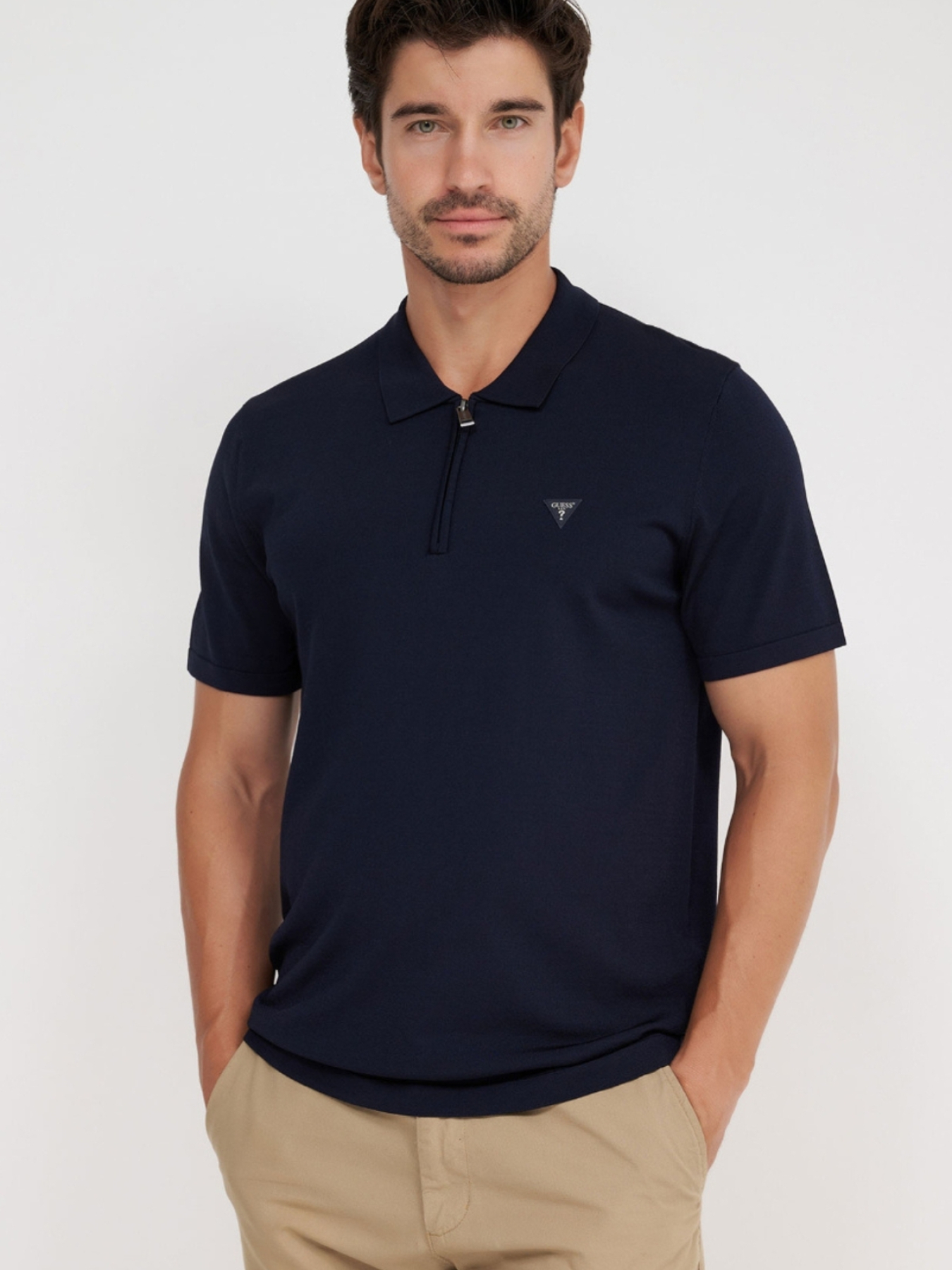Чоловіче темно-синє поло модель M4YR00.Z3DM0;G7V2 Чоловіче темно-синє поло модель M4YR00.Z3DM0;G7V2 Фото
