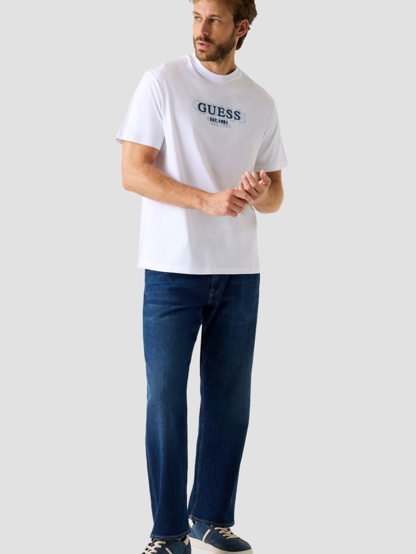 Мужская белая футболка модель M5BI05.I3Z14;G011 Мужская белая футболка модель M5BI05.I3Z14;G011 Фото