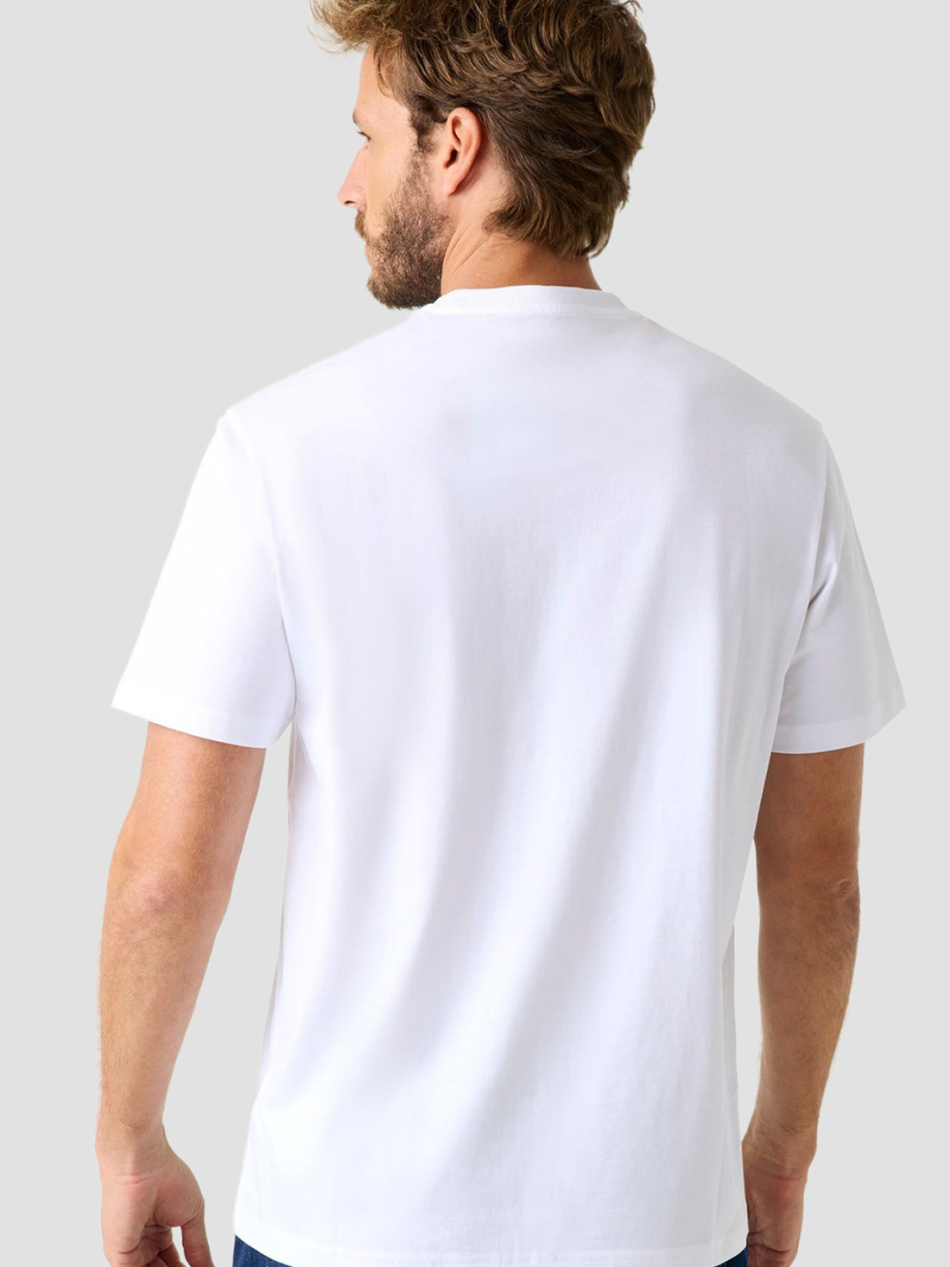 Мужская белая футболка модель M5BI05.I3Z14;G011 Мужская белая футболка модель M5BI05.I3Z14;G011 Фото