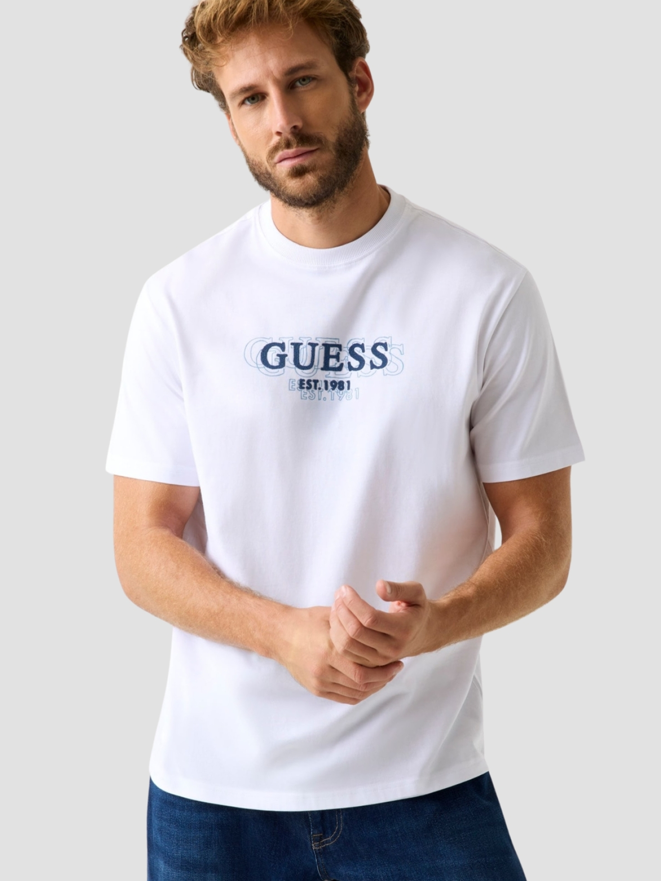 Мужская белая футболка модель M5BI05.I3Z14;G011 Мужская белая футболка модель M5BI05.I3Z14;G011 Фото