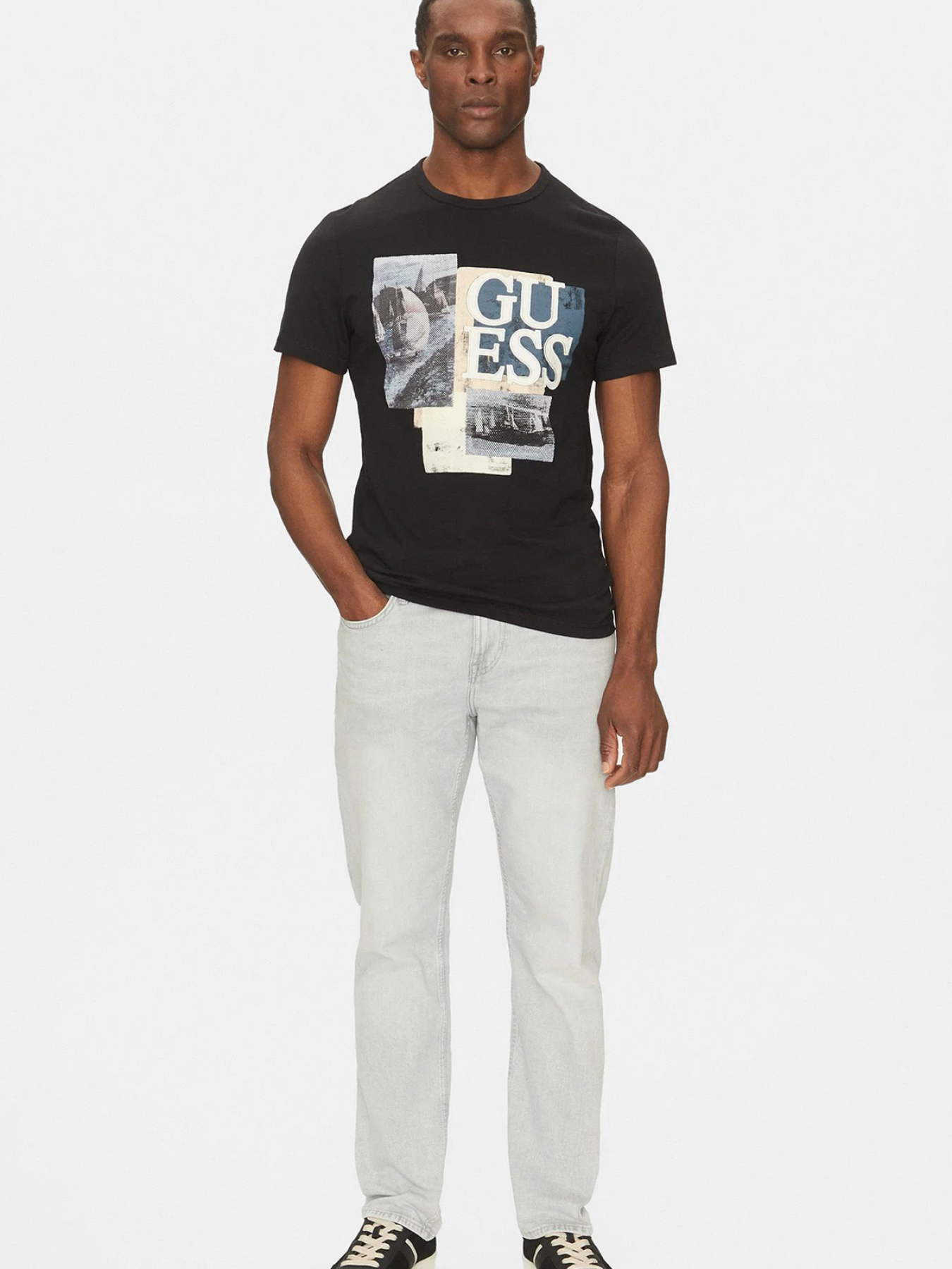 Мужская черная футболка модель M5GI04.I3Z14;JBLK Мужская черная футболка модель M5GI04.I3Z14;JBLK Фото