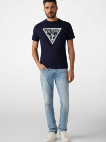 Мужская темно-синяя футболка модель M5GI06.I3Z14;G7V2 Мужская темно-синяя футболка модель M5GI06.I3Z14;G7V2 Фото