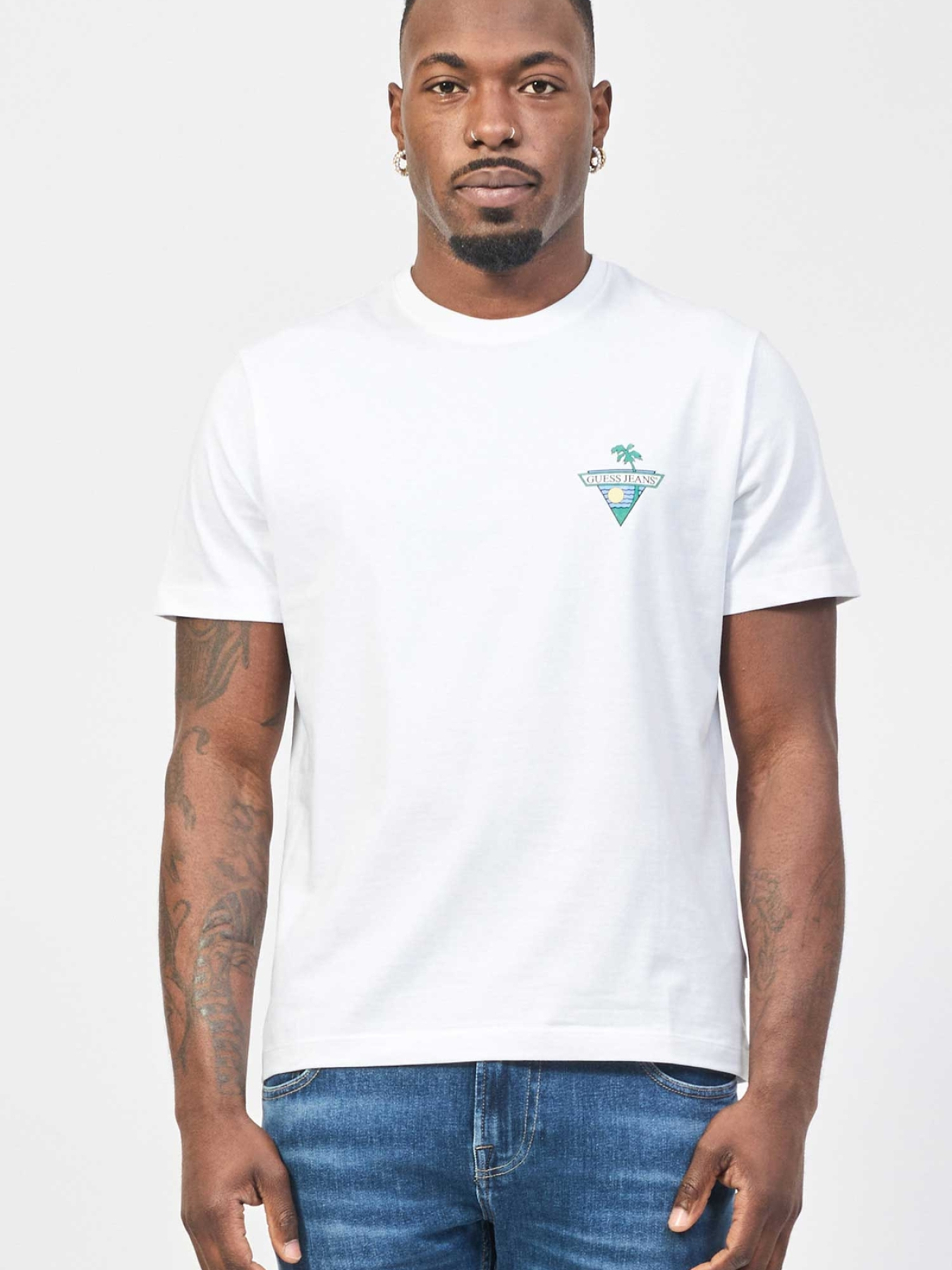 Чоловіча біла футболка модель M5GI55.K8FQ4;G011 Фото