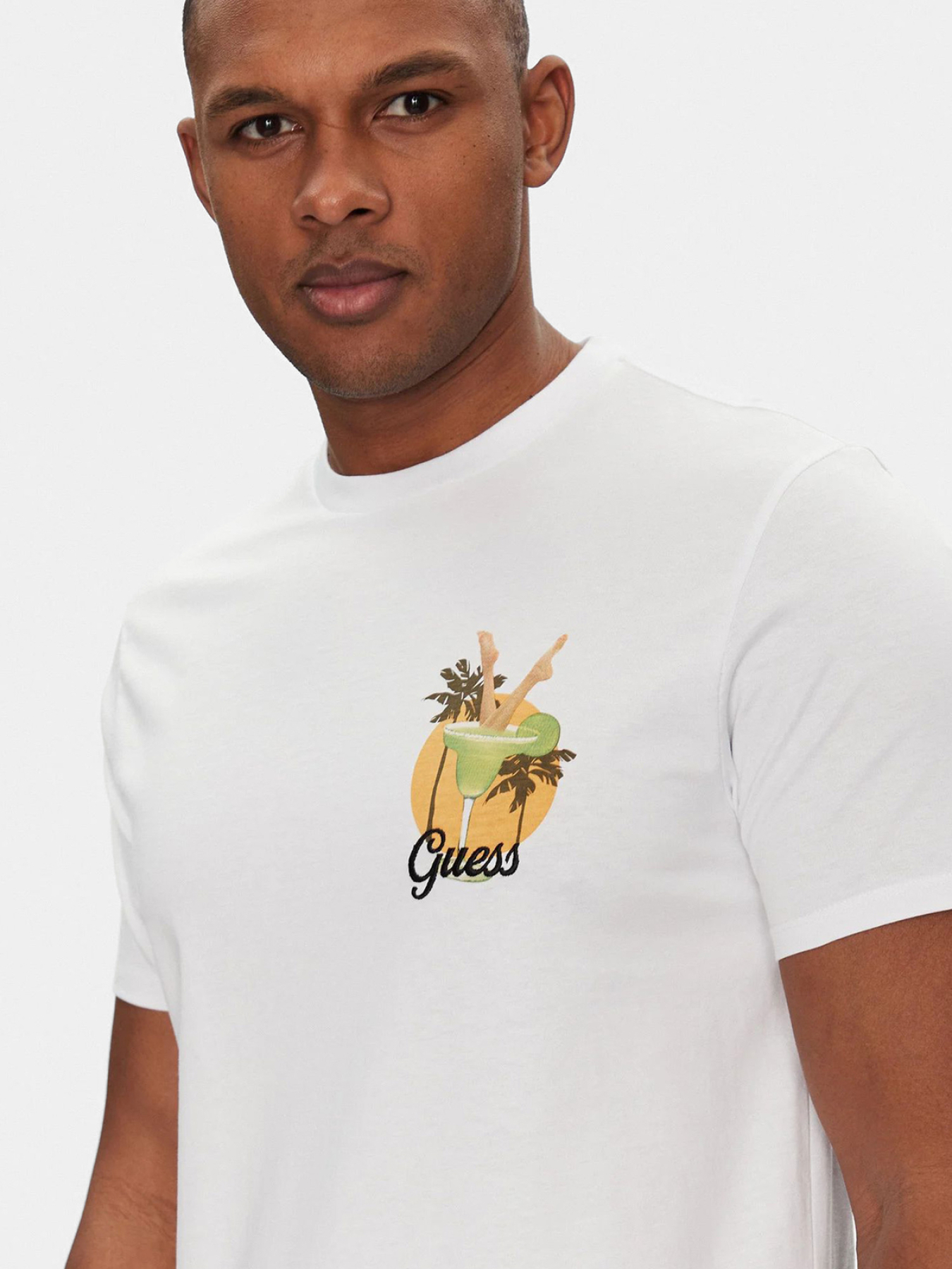 Мужская белая футболка модель M5GI58.KBW41;G011 Мужская белая футболка модель M5GI58.KBW41;G011 Фото