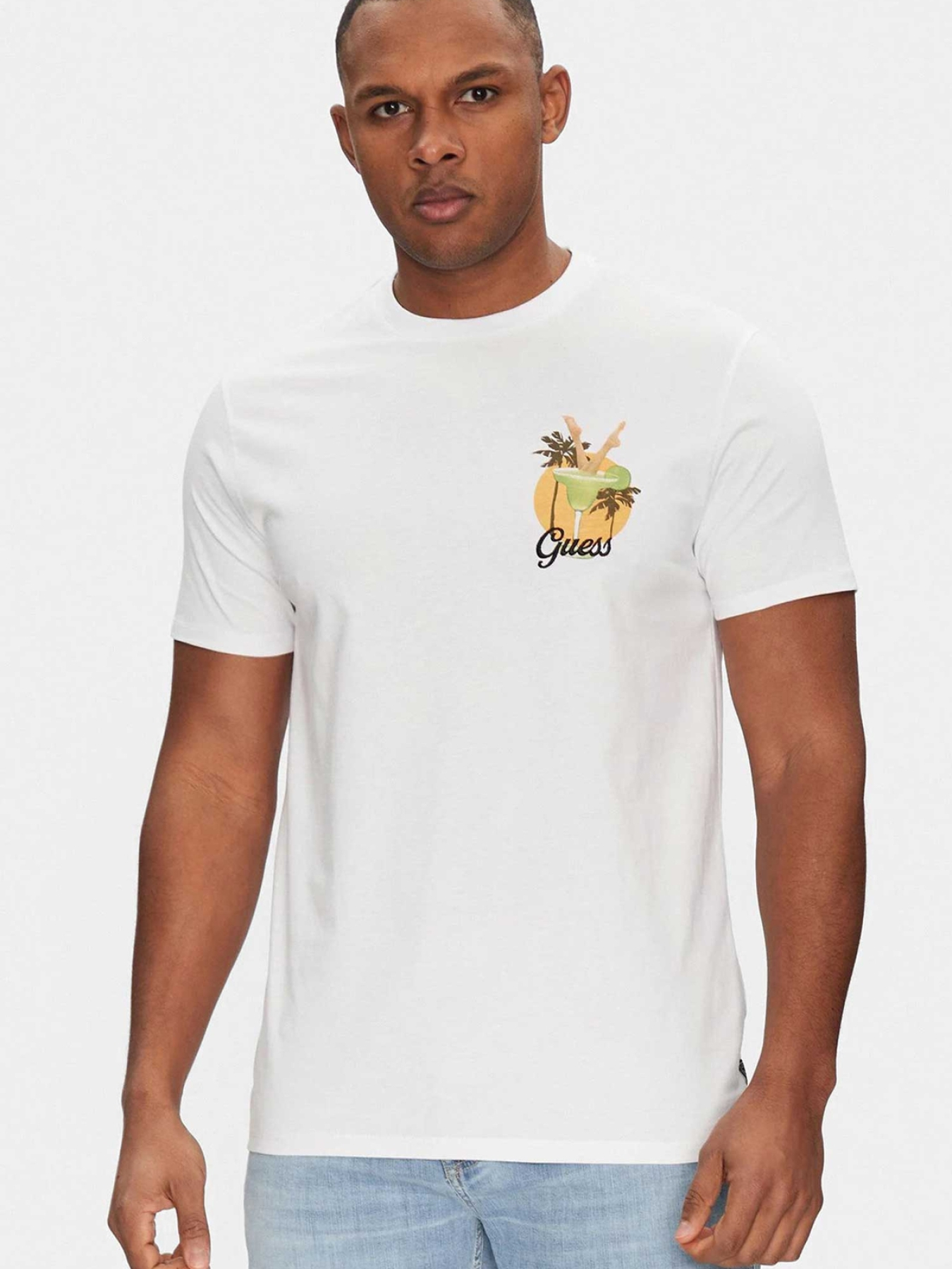 Мужская белая футболка модель M5GI58.KBW41;G011 Мужская белая футболка модель M5GI58.KBW41;G011 Фото