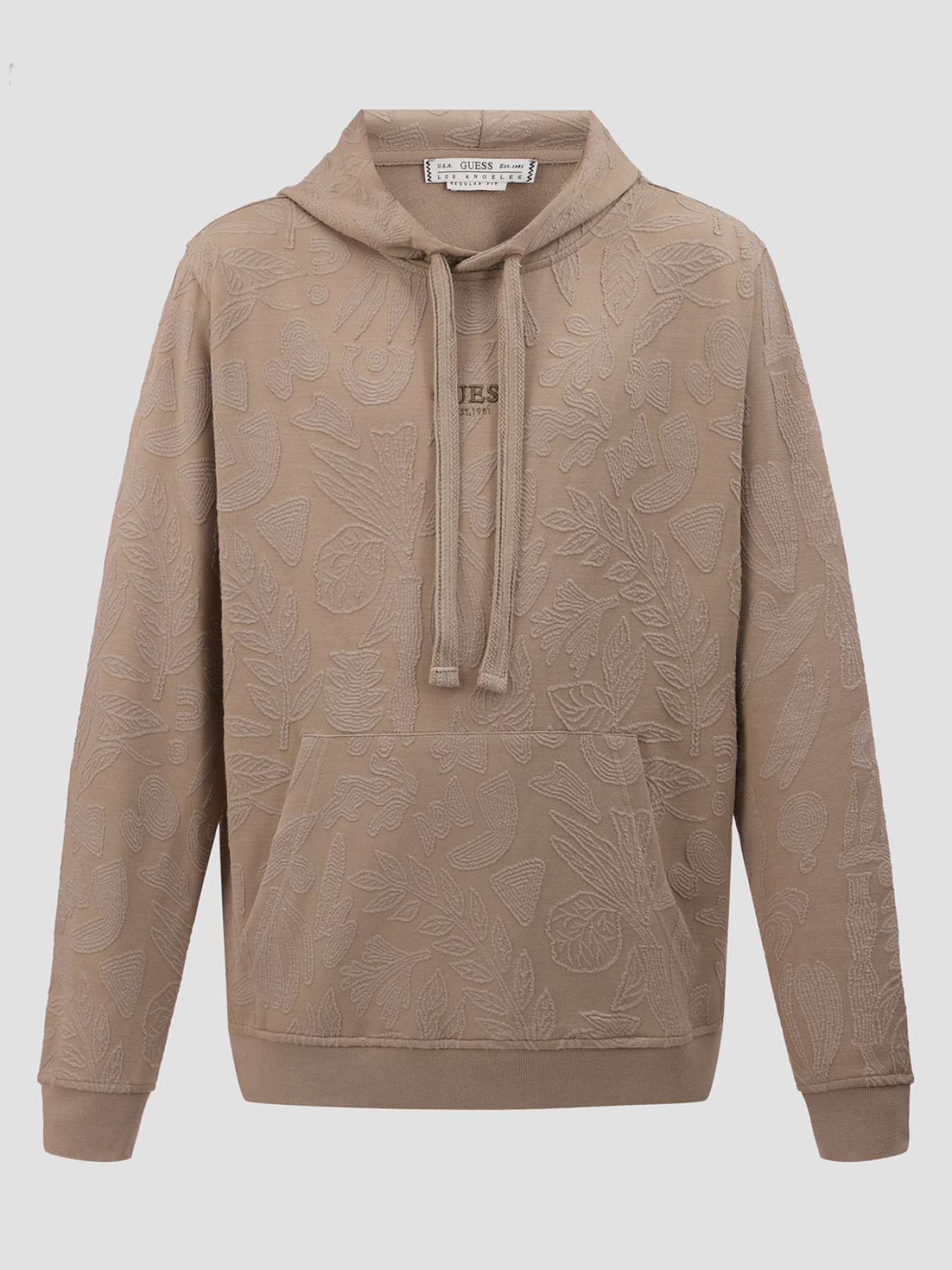 Чоловіче бежеве худі з візерунком модель M5GQ15.KCS71;FJ8M Фото