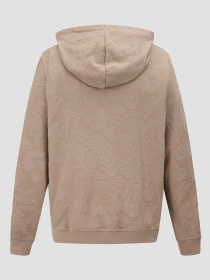 Чоловіче бежеве худі з візерунком модель M5GQ15.KCS71;FJ8M Фото