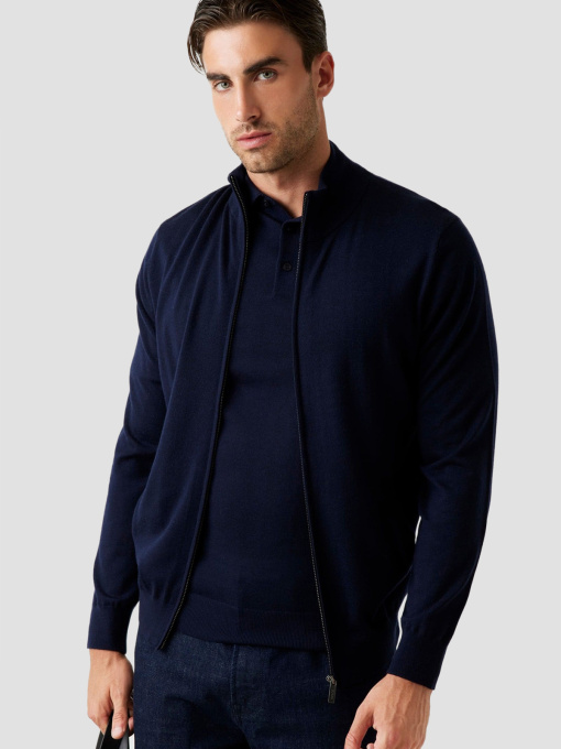 Чоловічий темно-синій вовняний кардиган модель M5RR38.Z3LZ0;G7V2 Фото