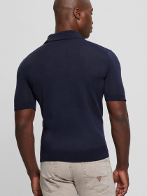 Чоловіче темно-синє поло модель M5RR39.Z3LZ0;G7V2 Фото