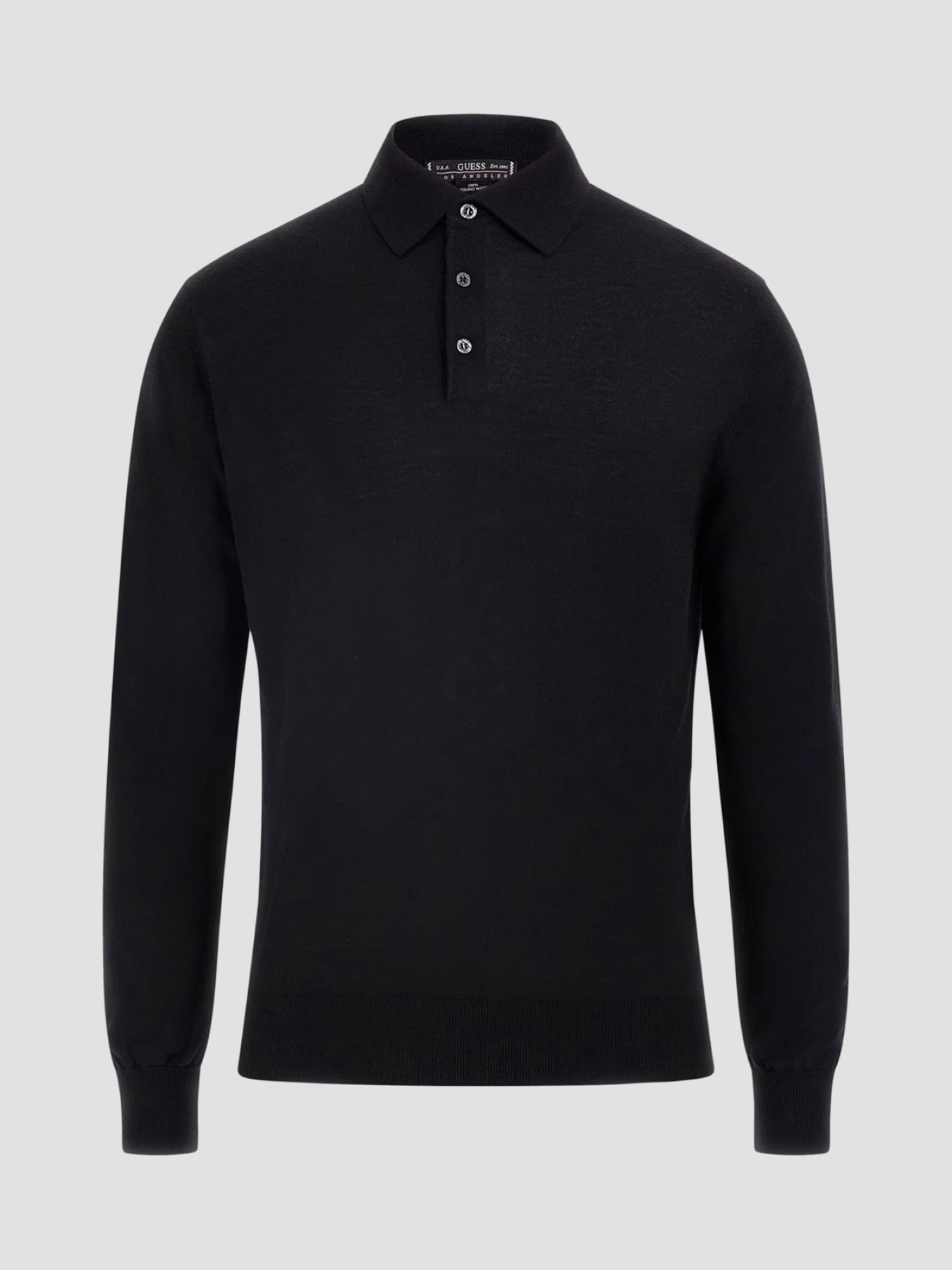 Чоловіче чорне вовняне поло модель M5RR43.Z3LZ0;JBLK Чоловіче чорне вовняне поло модель M5RR43.Z3LZ0;JBLK Фото