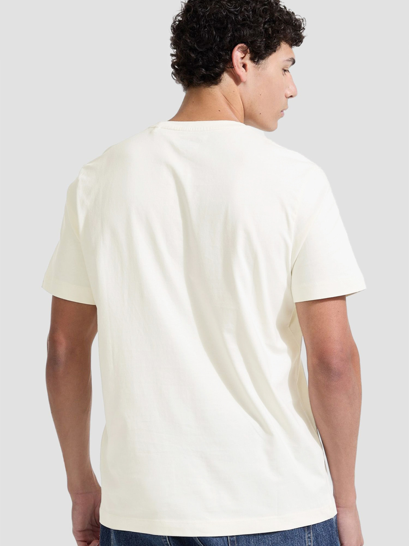 Чоловіча біла футболка модель M5YI07.K8FQ4;G054 Фото