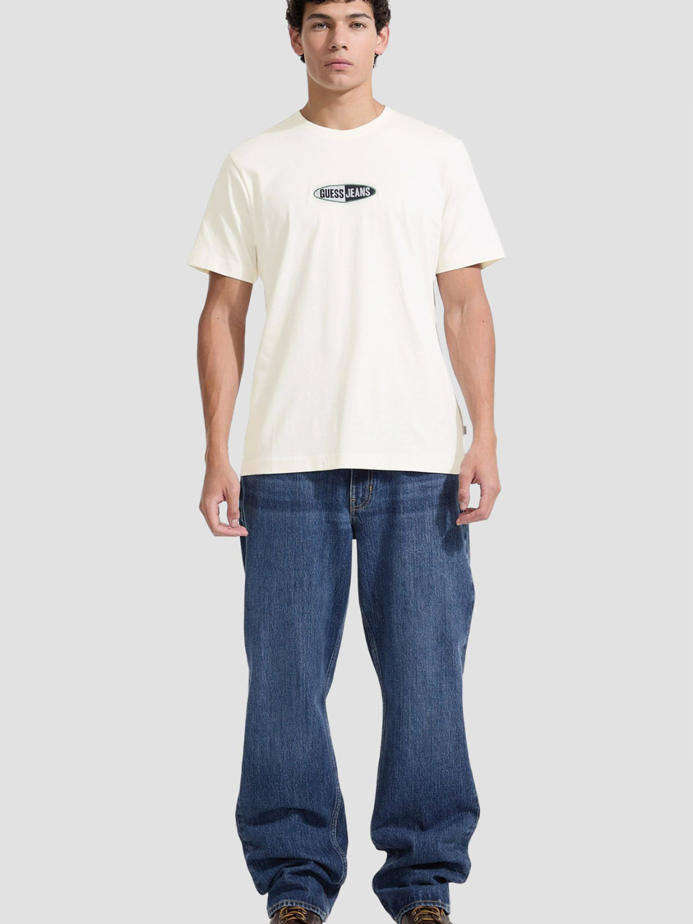 Чоловіча біла футболка модель M5YI07.K8FQ4;G054 Фото