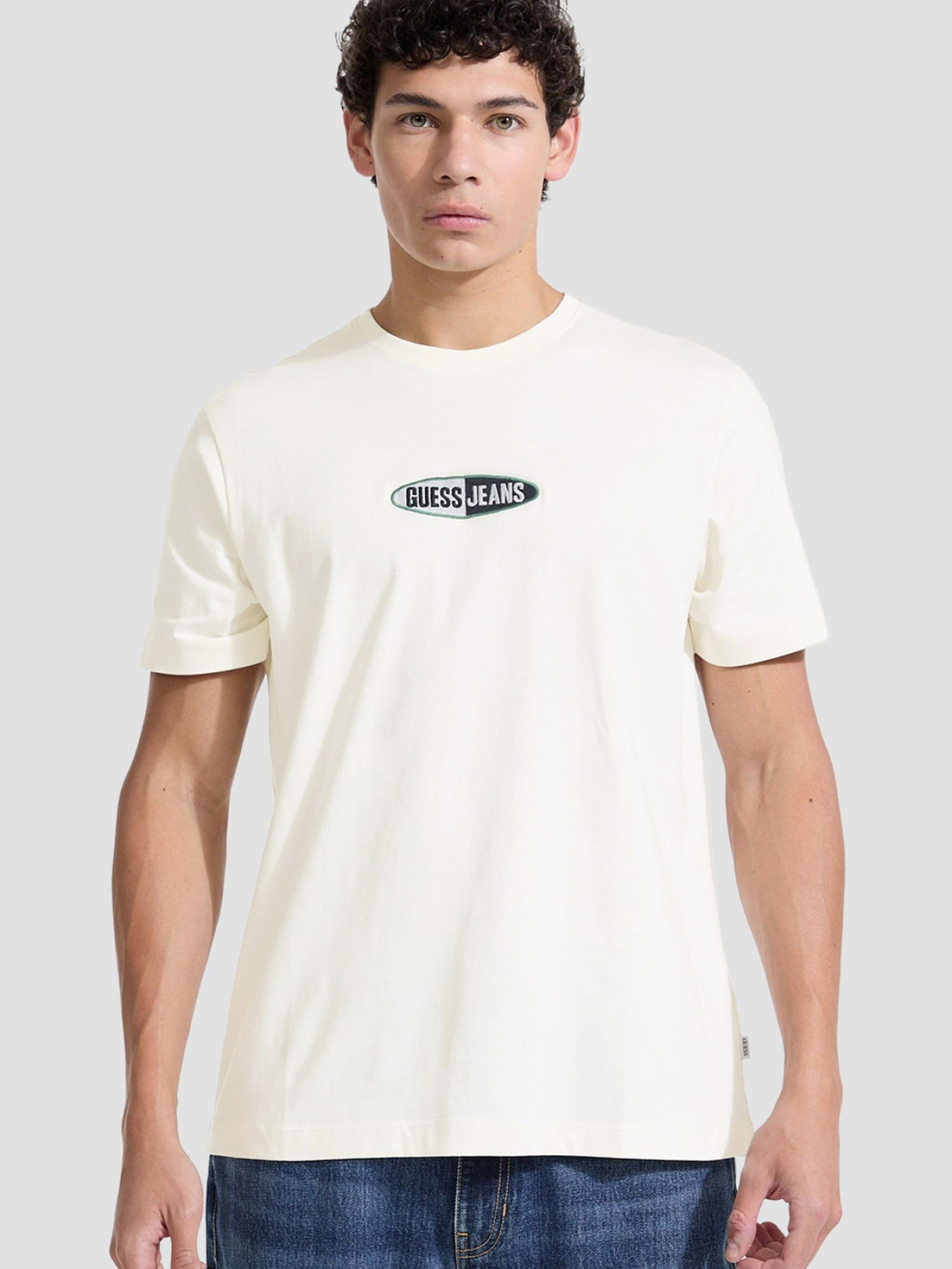 Чоловіча біла футболка модель M5YI07.K8FQ4;G054 Фото