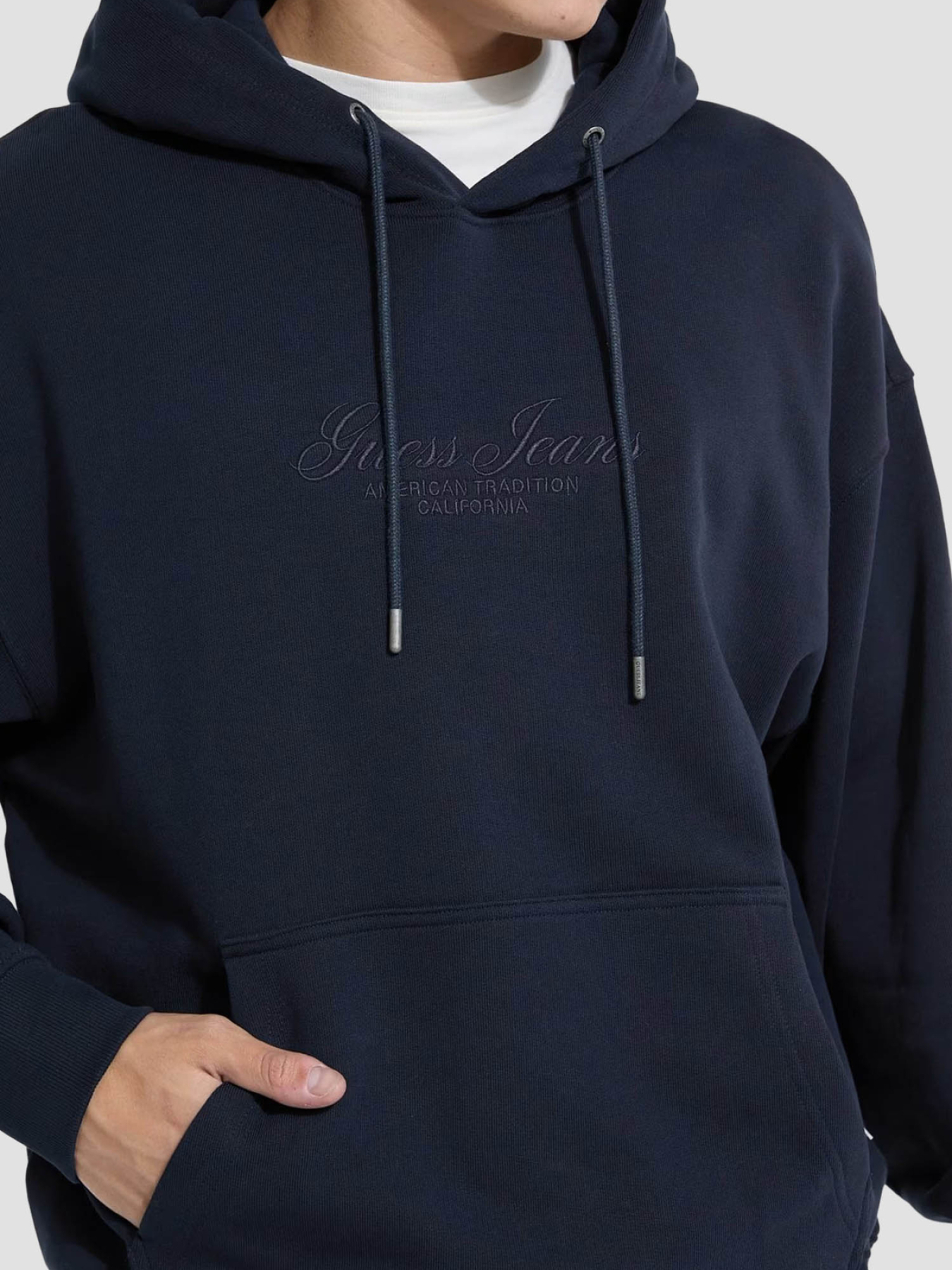 Мужское темно-синее худи модель M5YQ16.KCPR1;A71W Фото