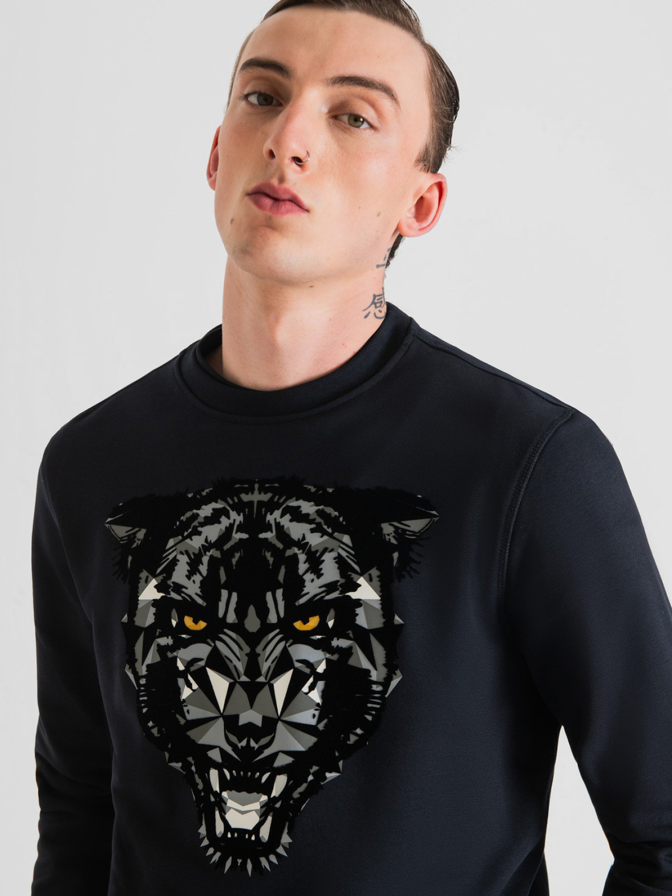 Мужской темно-синий свитшот модель MMFL00966.FA150185;7073 Фото