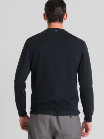 Мужской темно-синий свитшот модель MMFL00966.FA150185;7073 Фото
