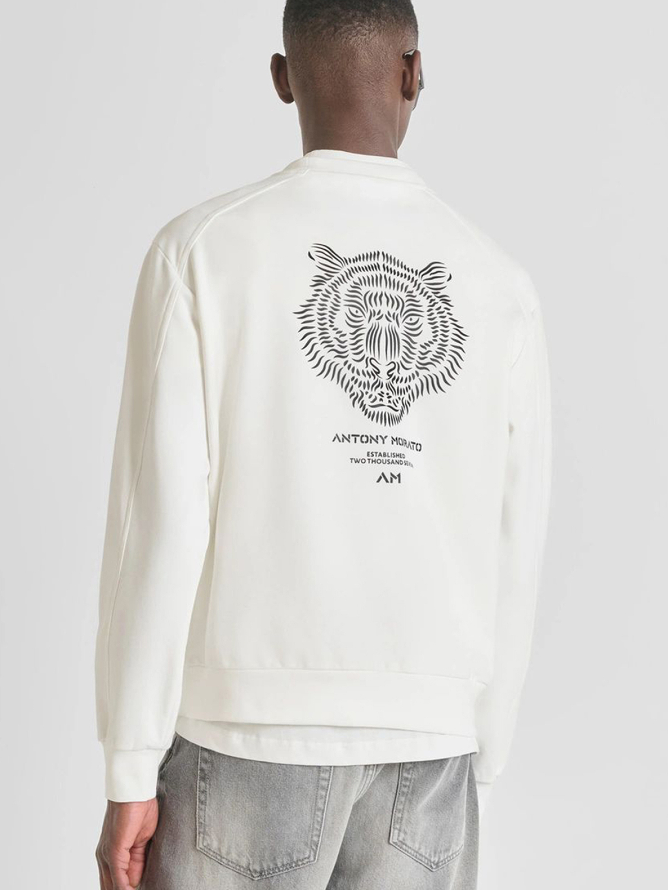 Мужской белый свитшот модель MMFL01076.FA150222;1011 Фото