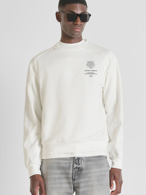 Чоловічий білий світшот модель MMFL01076.FA150222;1011 Фото