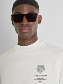 Мужской белый свитшот модель MMFL01076.FA150222;1011 Фото