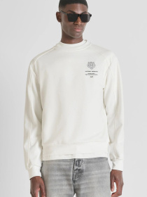 Мужской белый свитшот модель MMFL01076.FA150222;1011 Фото