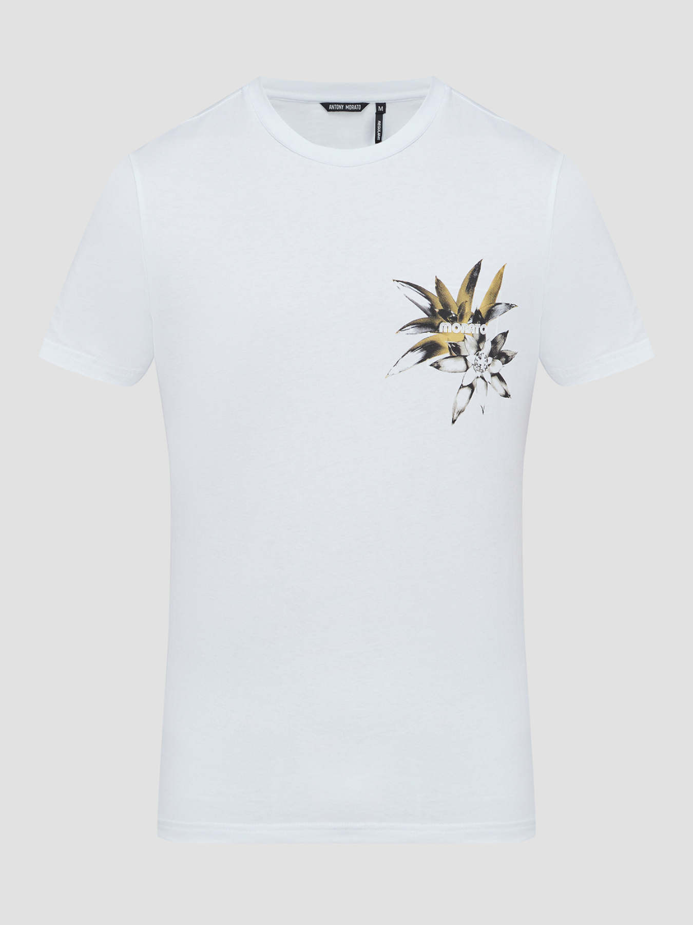 Чоловіча біла футболка модель MMKS02402.FA100144;1000 Фото