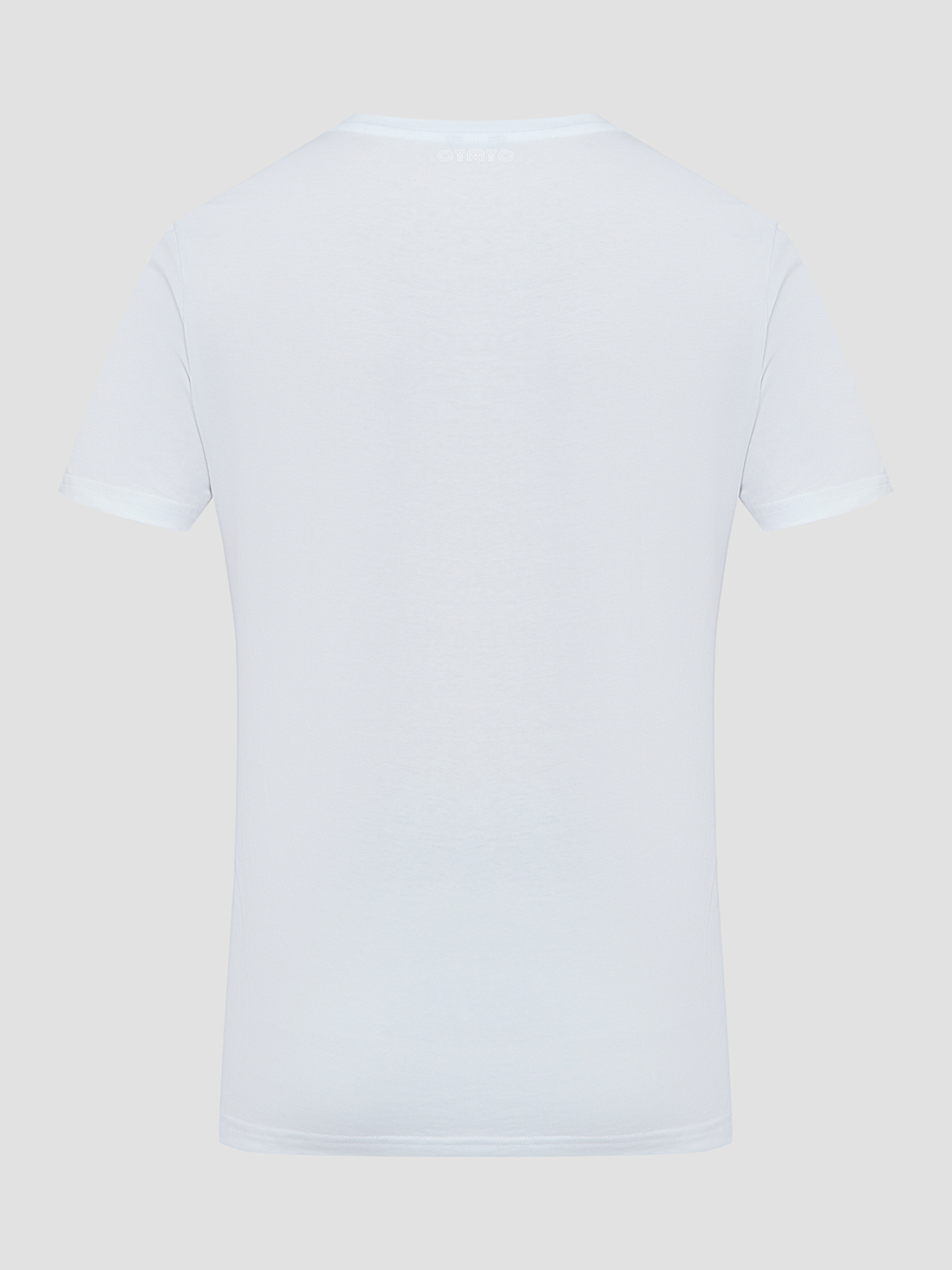 Чоловіча біла футболка модель MMKS02402.FA100144;1000 Фото