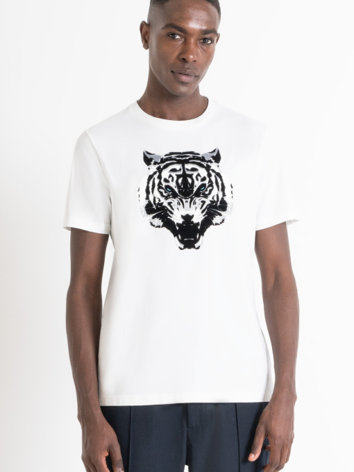 Чоловіча біла футболка модель MMKS02442.FA100240;1011 Фото