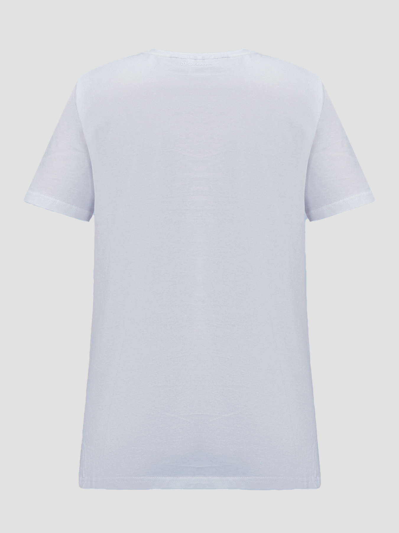 Мужская белая футболка модель MMKS02463.FA100240;1011 Фото