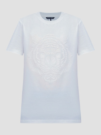 Мужская белая футболка модель MMKS02463.FA100240;1011 Фото