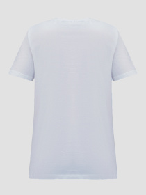 Мужская белая футболка модель MMKS02463.FA100240;1011 Фото