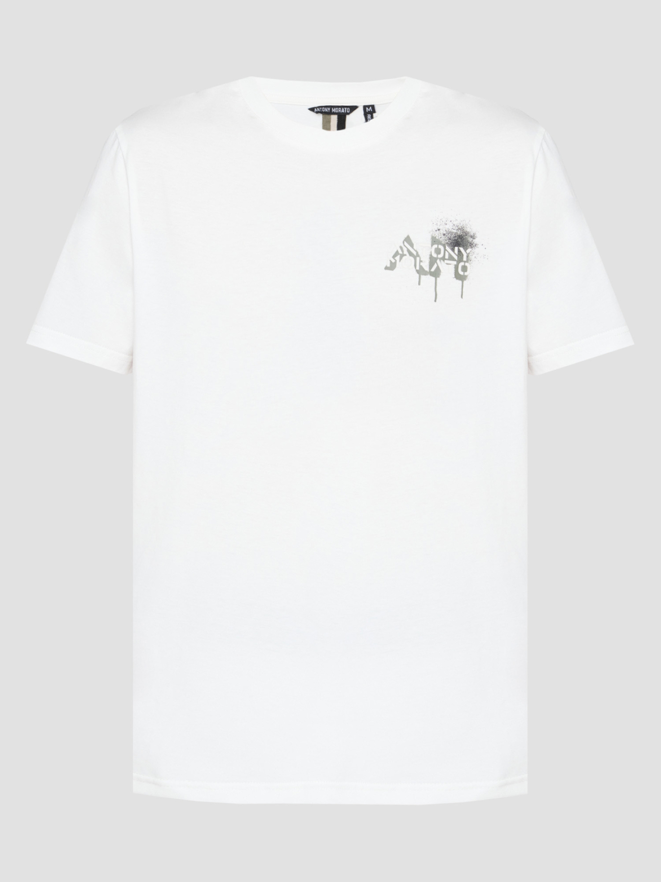 Мужская белая футболка модель MMKS02571.FA100240;1011 Фото