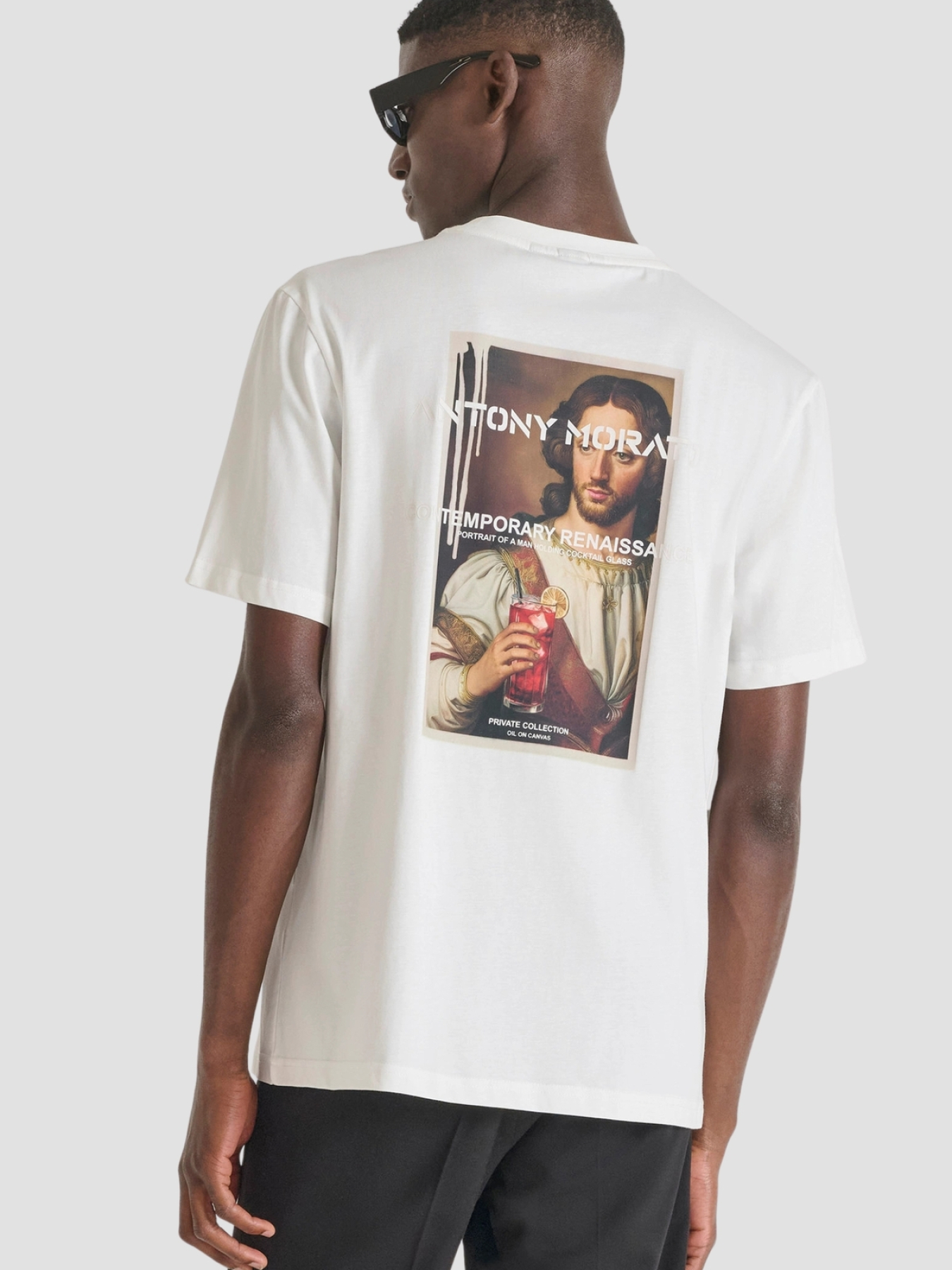 Мужская белая футболка модель MMKS02571.FA100240;1011 Фото