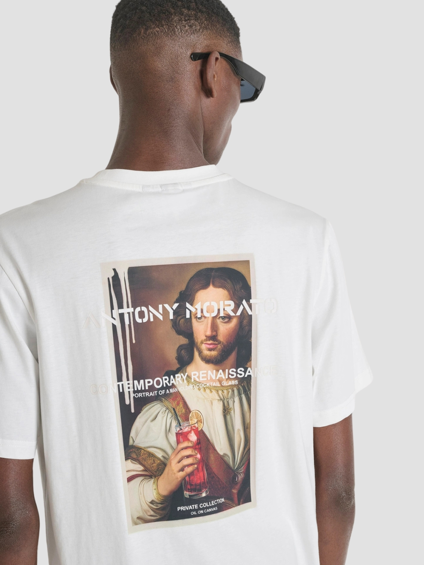 Мужская белая футболка модель MMKS02571.FA100240;1011 Фото