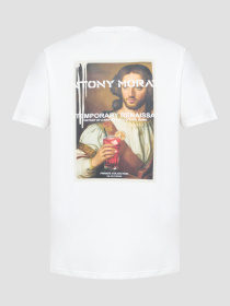 Мужская белая футболка модель MMKS02571.FA100240;1011 Фото