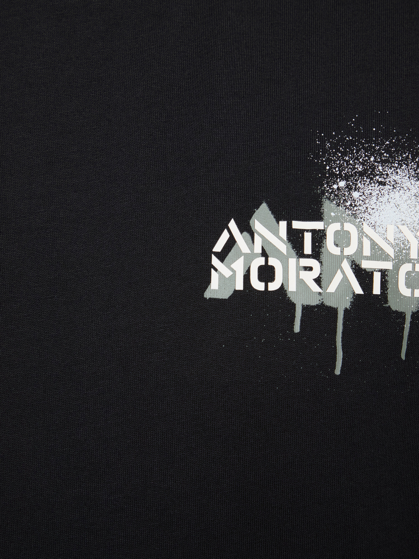 Мужская черная футболка модель MMKS02571.FA100240;9000 Фото