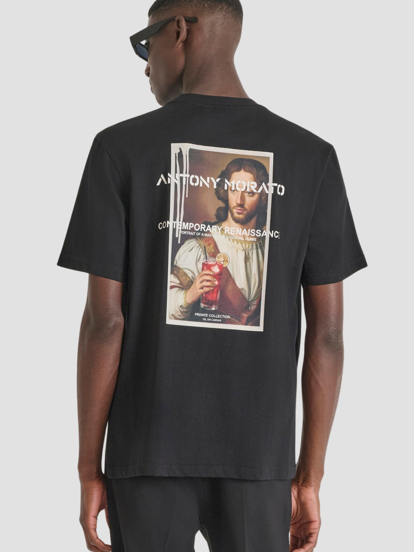 Мужская черная футболка модель MMKS02571.FA100240;9000 Фото