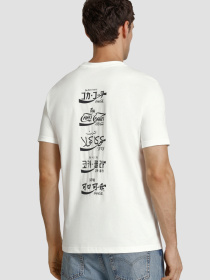 Чоловіча біла футболка Antony Morato x Coca Cola модель MMKS02580.FA100240;1011 Фото