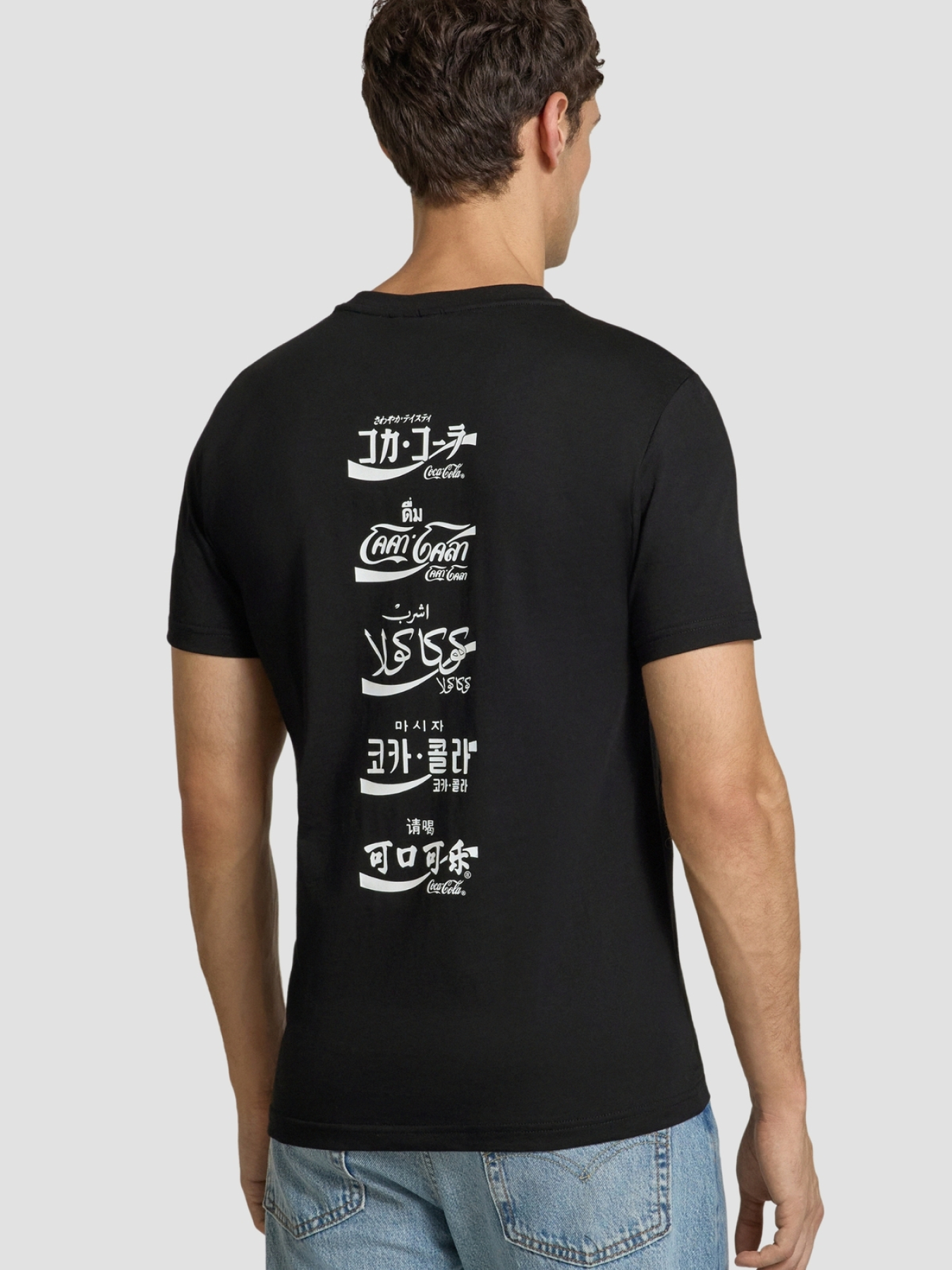 Мужская черная футболка Antony Morato x Coca Cola модель MMKS02580.FA100240;9000 Фото