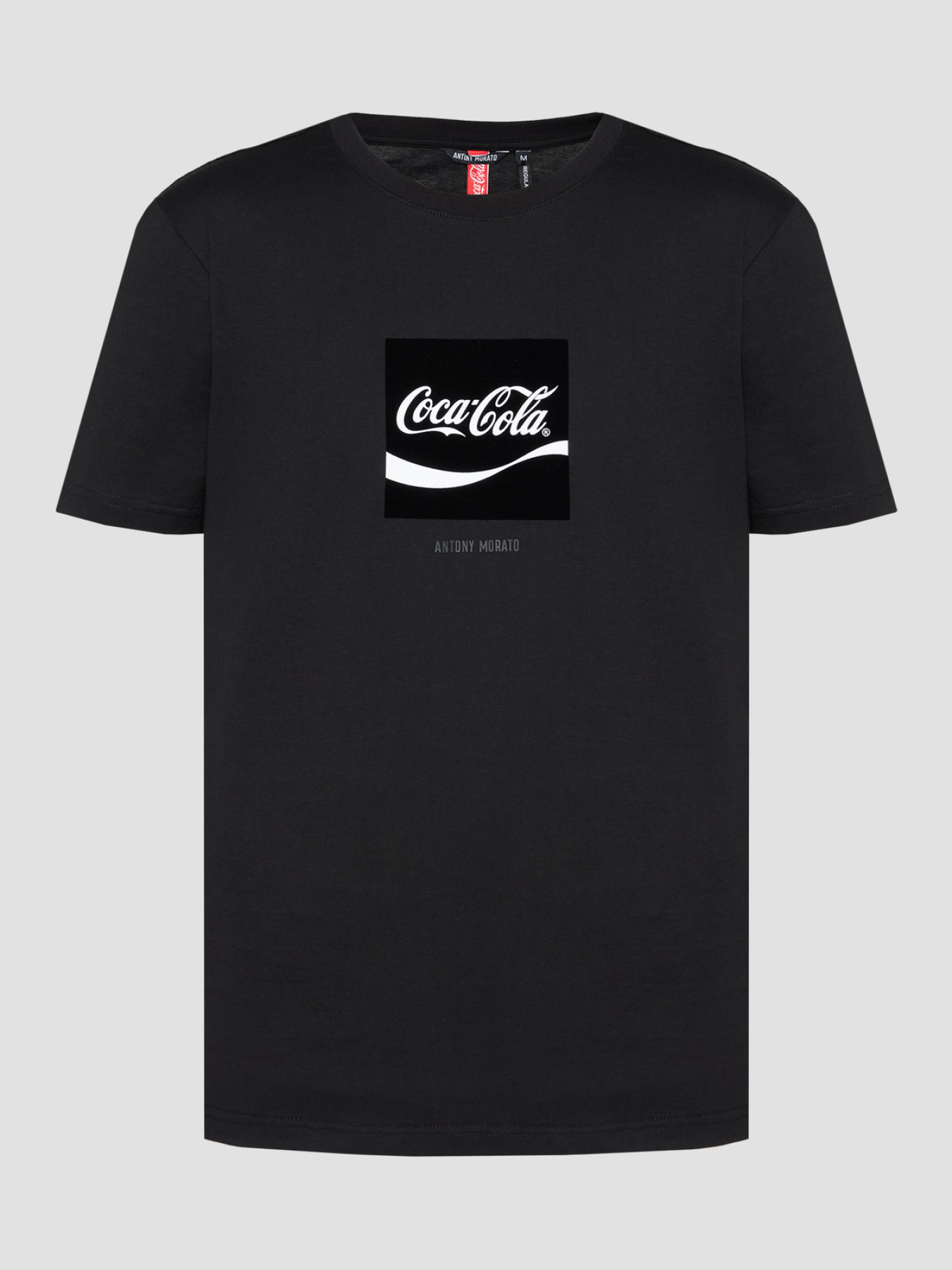 Мужская черная футболка Antony Morato x Coca Cola модель MMKS02580.FA100240;9000 Фото