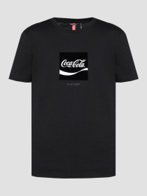 Мужская черная футболка Antony Morato x Coca Cola модель MMKS02580.FA100240;9000 Фото
